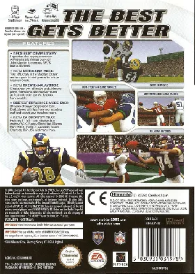 Madden NFL 2003 box cover back